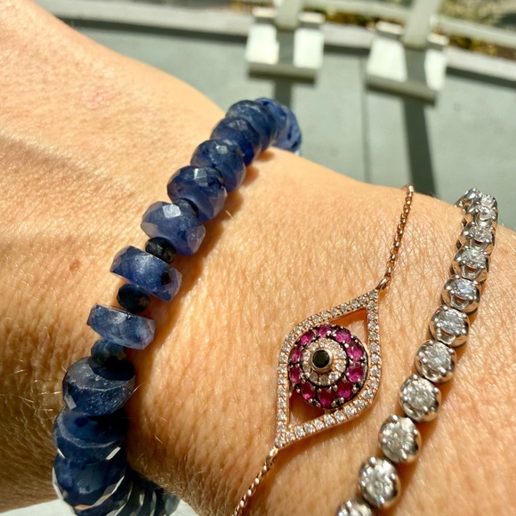 Jewelry - Blue Sapphire Rondelle Bracelet